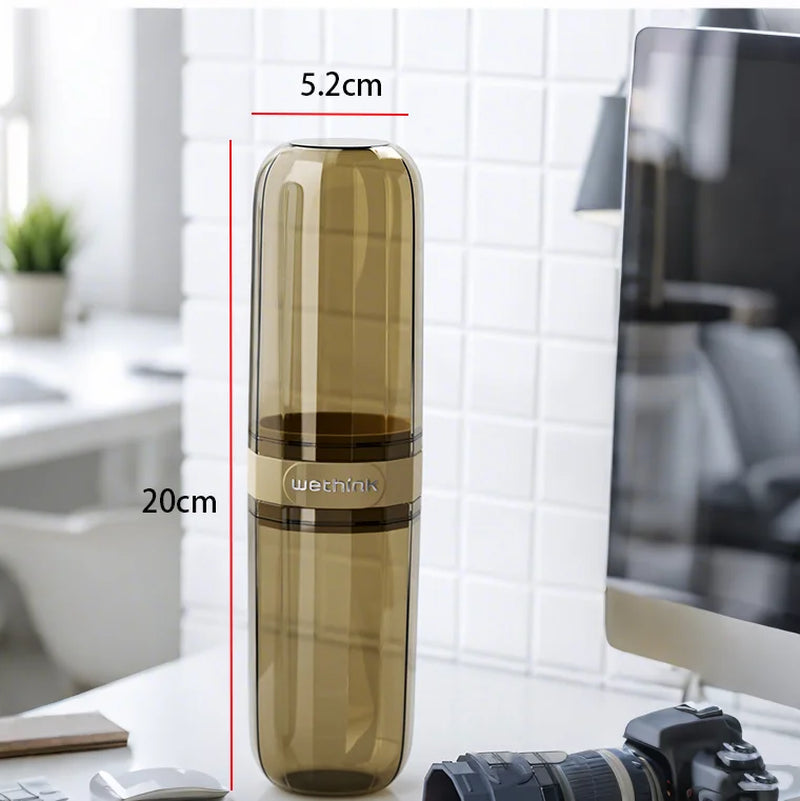 Portable Toothbrush and Toothpaste Holder Case for Travel and Camping - Protects Against Dirt and Damage