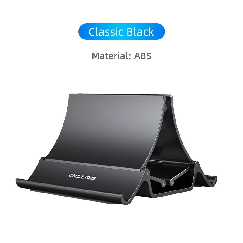 Vertical Laptop Stand Heat Dissipation Non-Slip Silicone Gravity Holder for Macbook Surface Ipad Tablet Stand C418