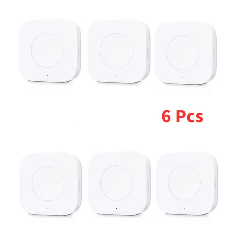 Mini Wireless Switch Zigbee Connection Versatile 3-Way Control Button for Smart Home Devices Compatible with Apple Homekit