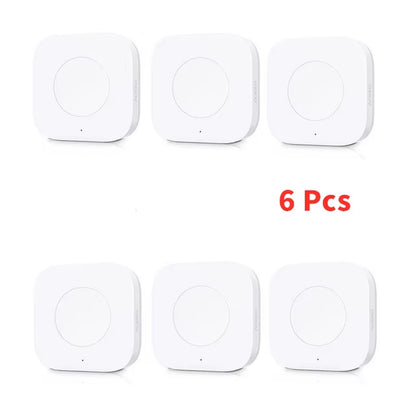 Mini Wireless Switch Zigbee Connection Versatile 3-Way Control Button for Smart Home Devices Compatible with Apple Homekit
