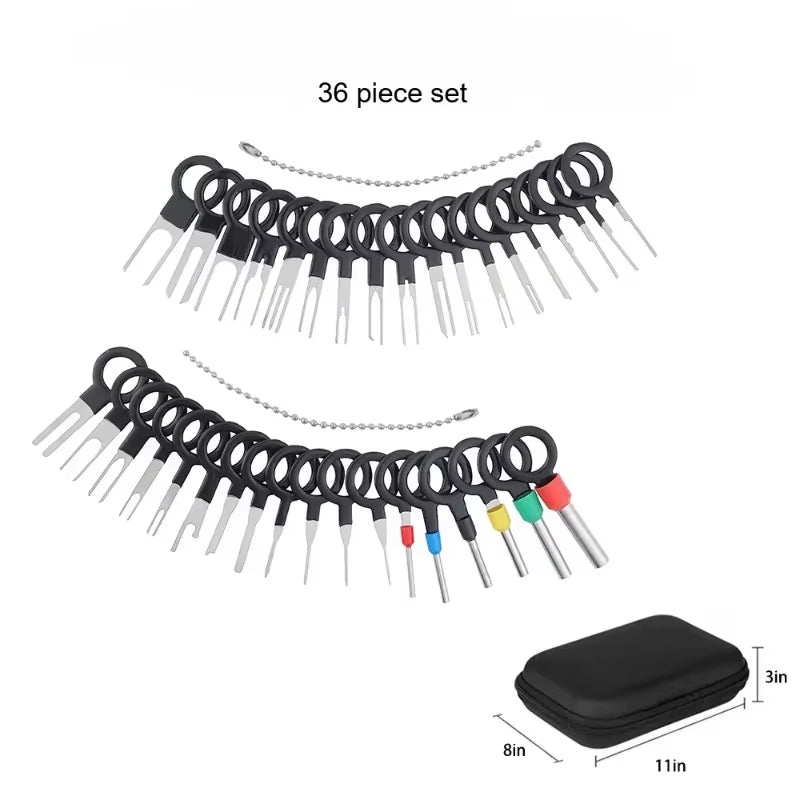 Car Terminal Removal Kit 26/36/41Pcs Wire Plug Connector Extractor Puller Release Pin Extractor Set Terminal Plug Repair Tools
