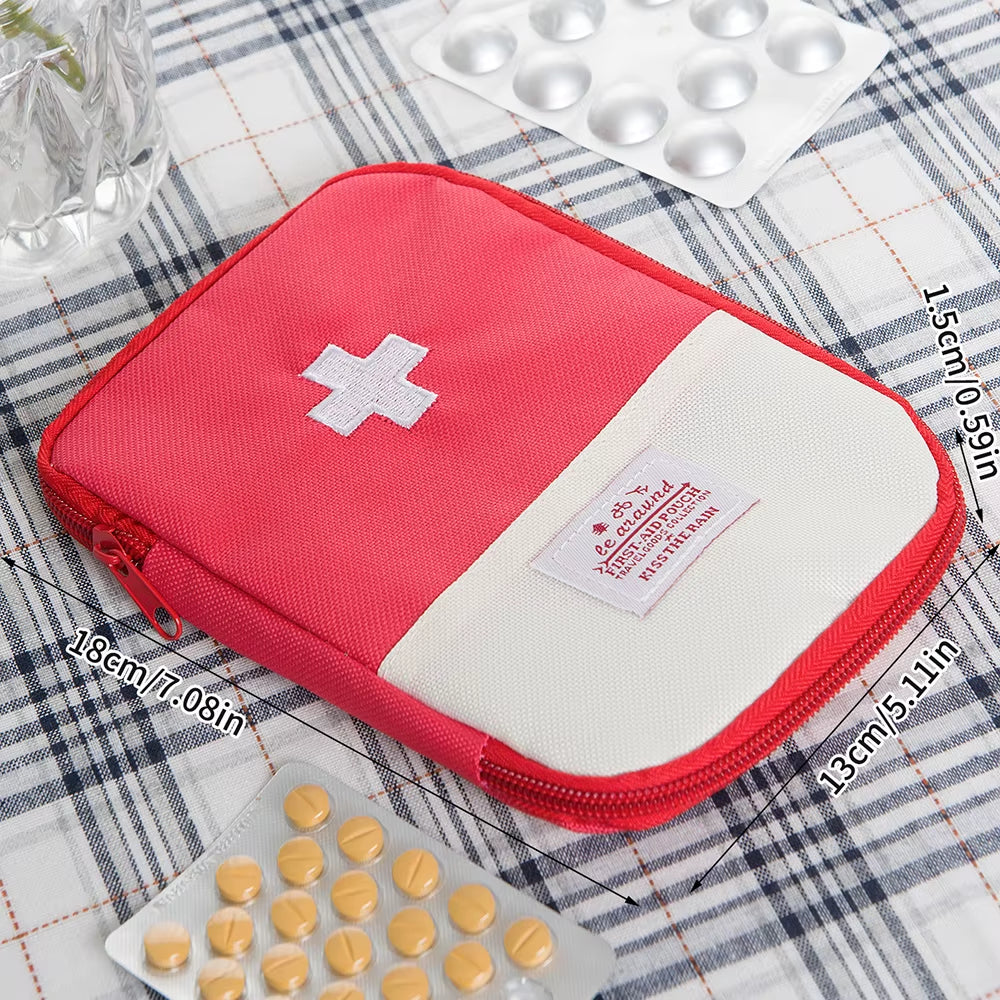 Compact Portable First Aid Kit for Travel and Outdoor Emergencies