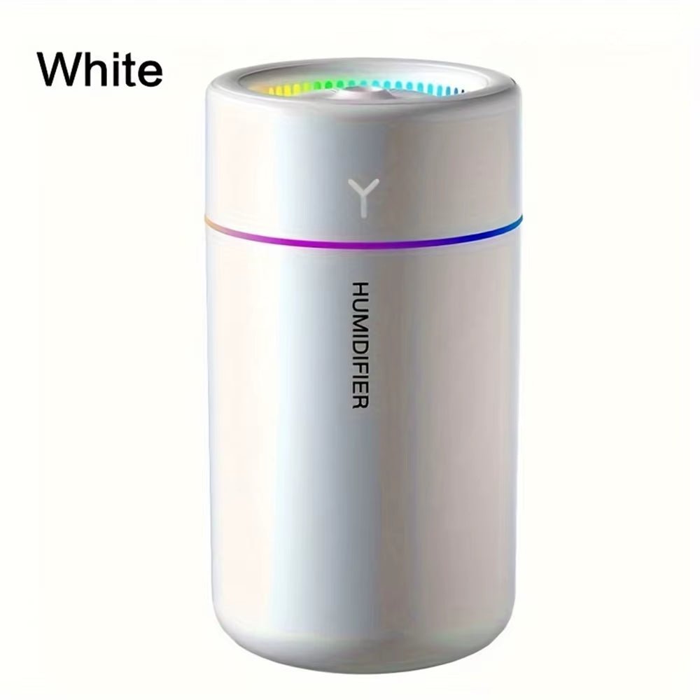 1Pc Car Humidifier Colorful LED Aromatherapy Humidifier Silent Ultrasonic Air Aromatherapy Machine Suitable for Bedroom Office