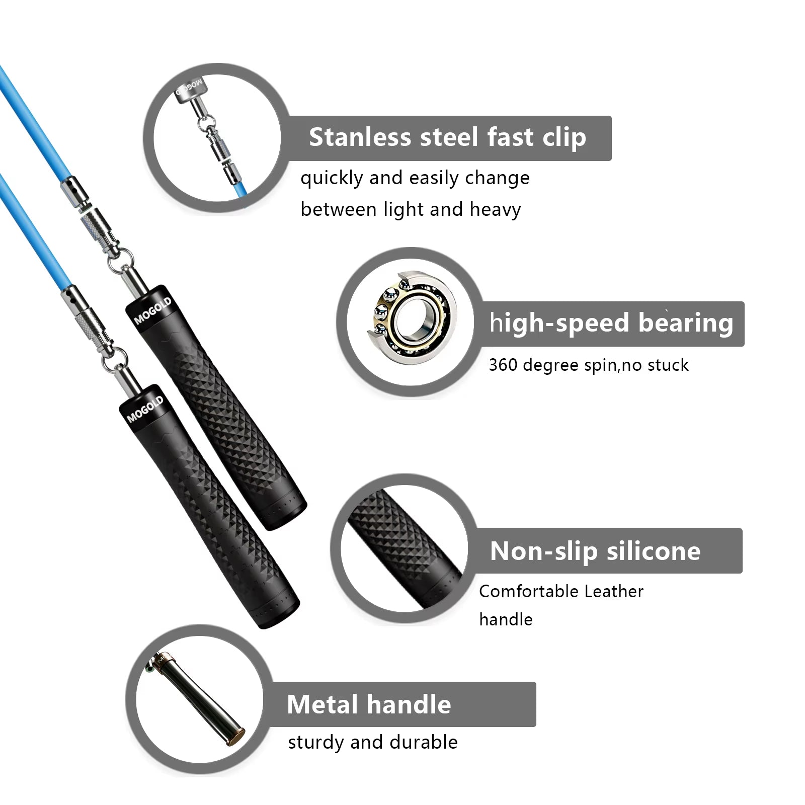 1 Set  Professional Jump Rope Adult Weighted Fat Burning Body Shaping Indoor Gym Workout Equipment Aerobic Unisex