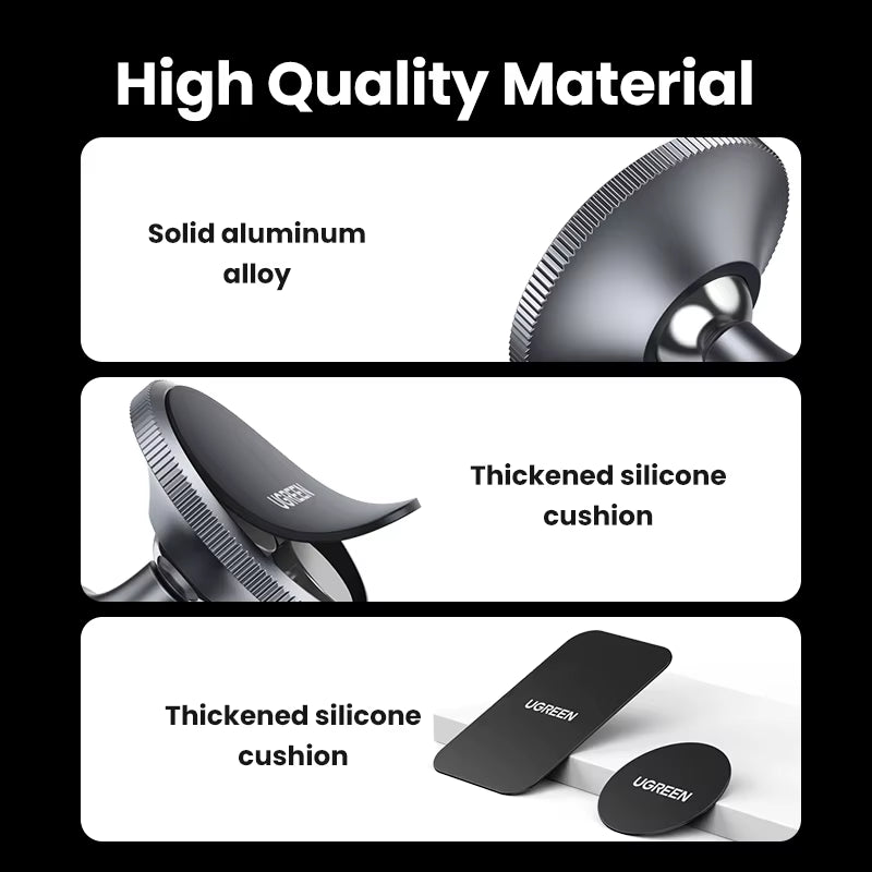 UGREEN Magnetic Car Phone Holder for Iphone 16 15 14 Pro Max Samsung Xiaomi Car Holder for Phone Dashboard Phone Holder Stand