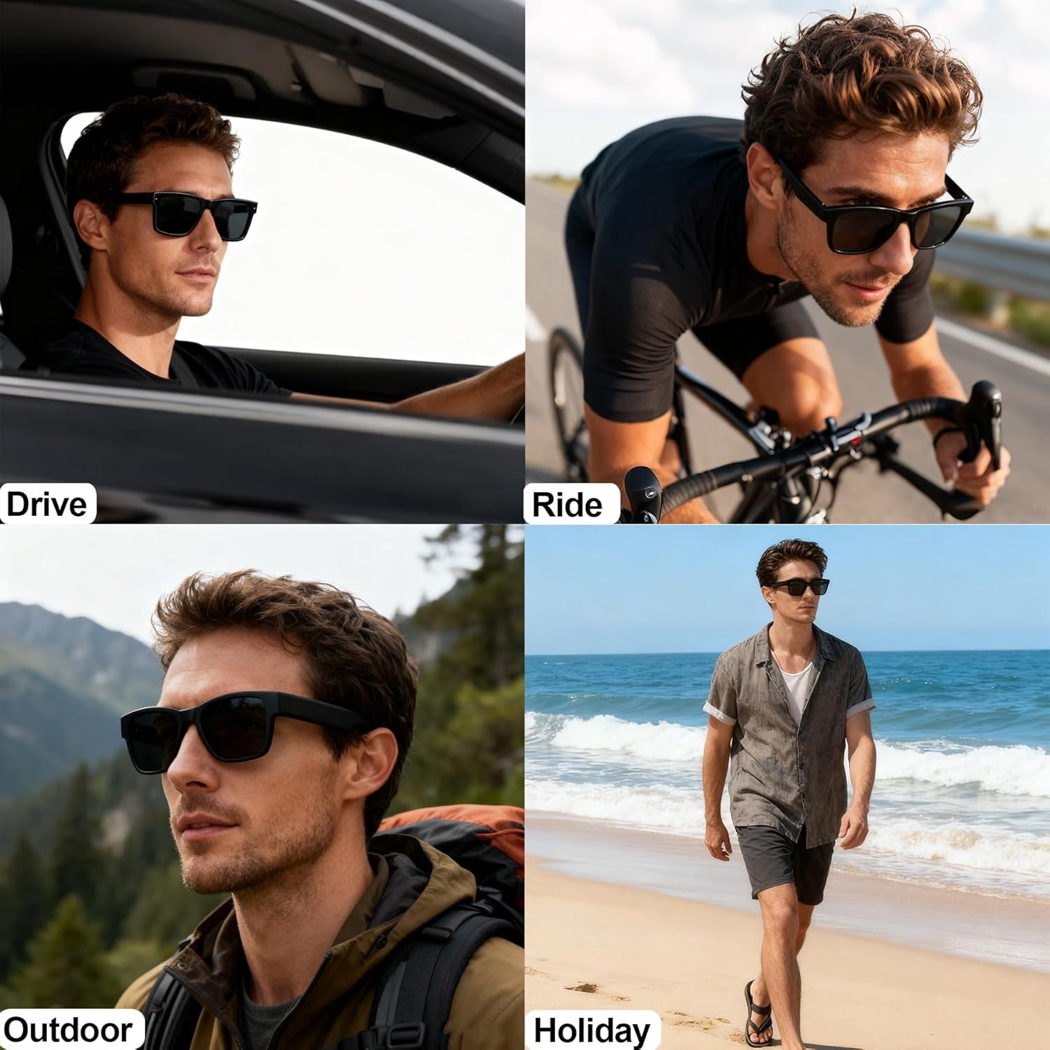 AI Smart Glasses with Color-Change Lenses Bluetooth Glasses for Men Women with Translation 160+Languages Voice Assistant Translator Glass for Meeting,Travel