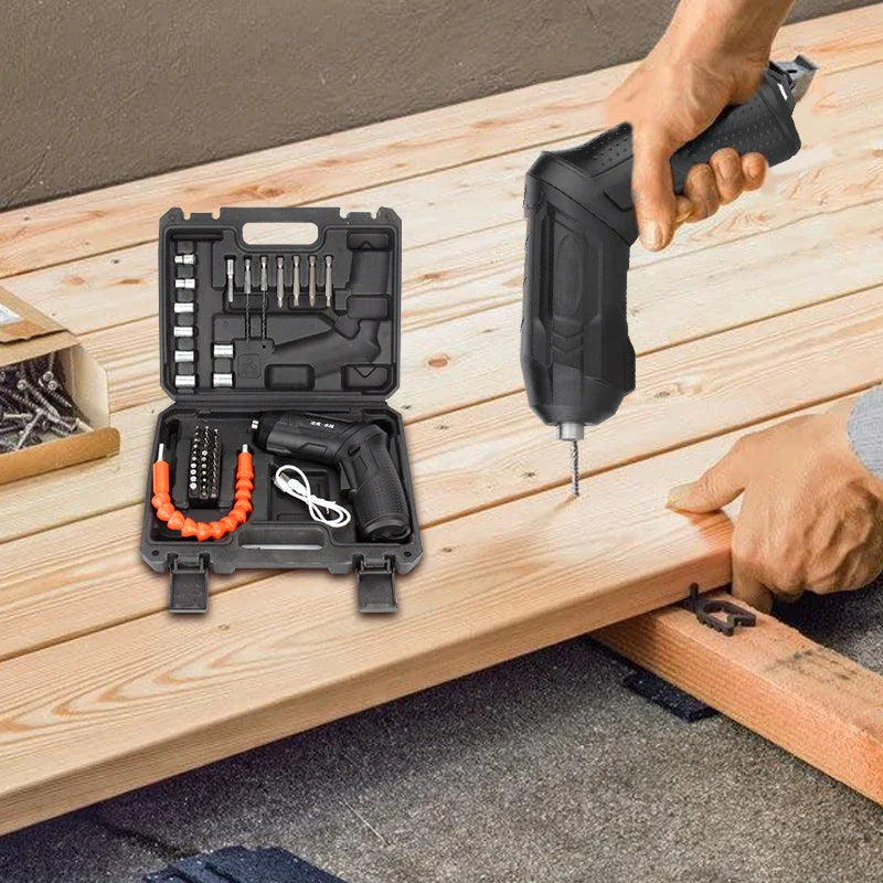⏰Final 3 Hours: Full Accessory Set Free with Your Order!🔥Rechargeable 3.6V battery screwdriver set🛠️