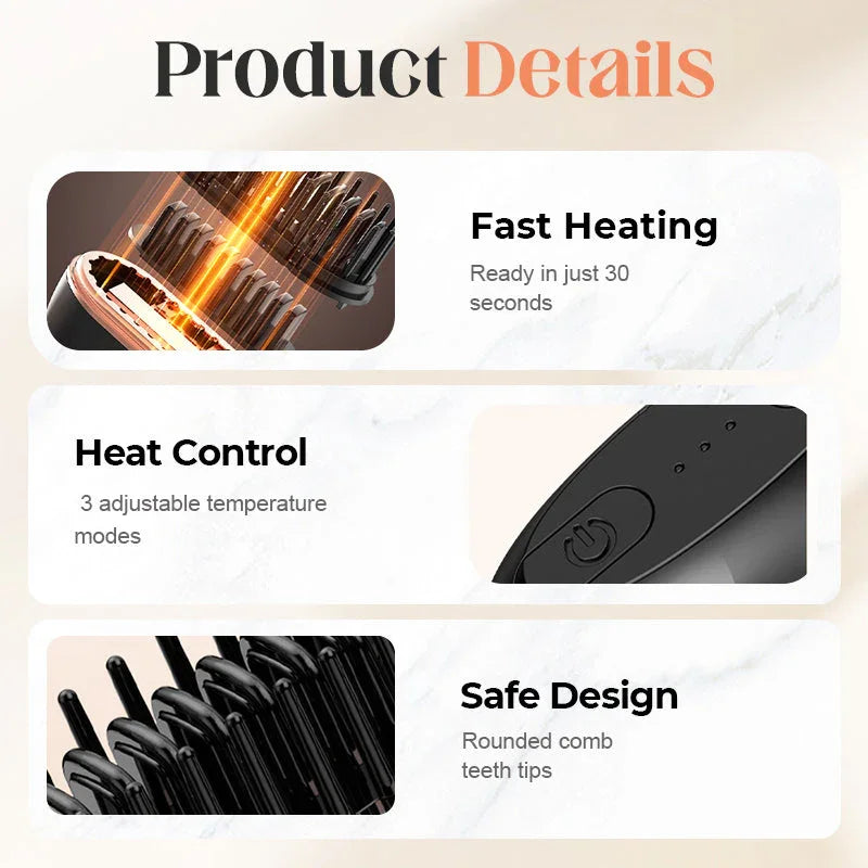 ⚡🔥Mini Electric Cordless Hair Straightener