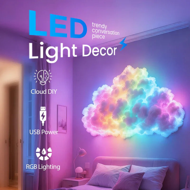 ☁️50% OFF NOW! ✨Thundercloud USB-Powered LED Decorative Lamp🌈☁️